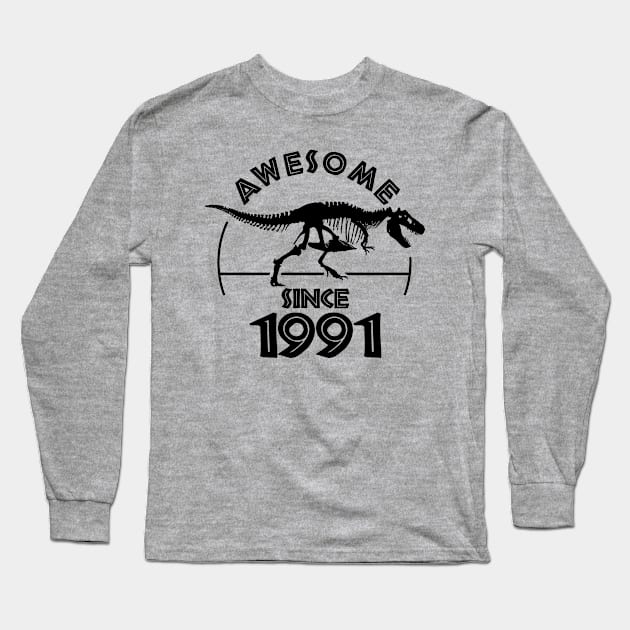 Awesome Since 1991 Long Sleeve T-Shirt by TMBTM